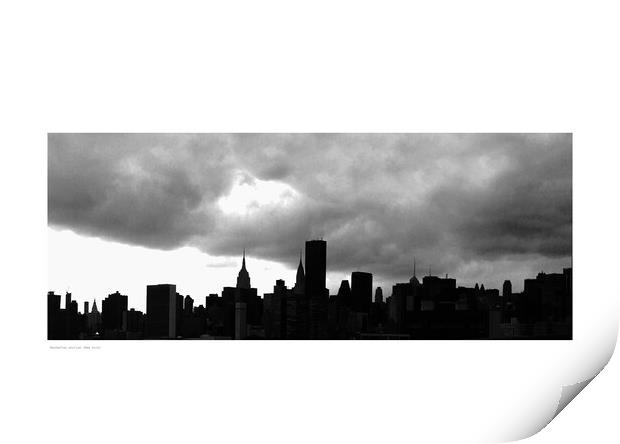 Manhattan Skyline (New York) Print by Michael Angus