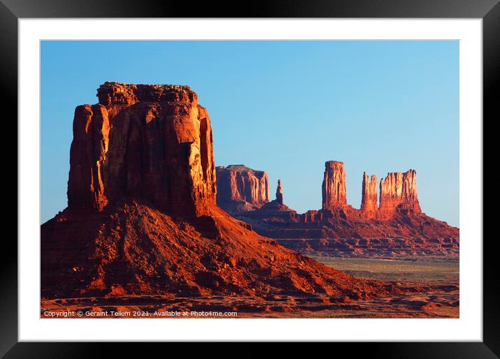 Monument Valley, Navajo Tribal Park, USA Framed Mounted Print by Geraint Tellem ARPS