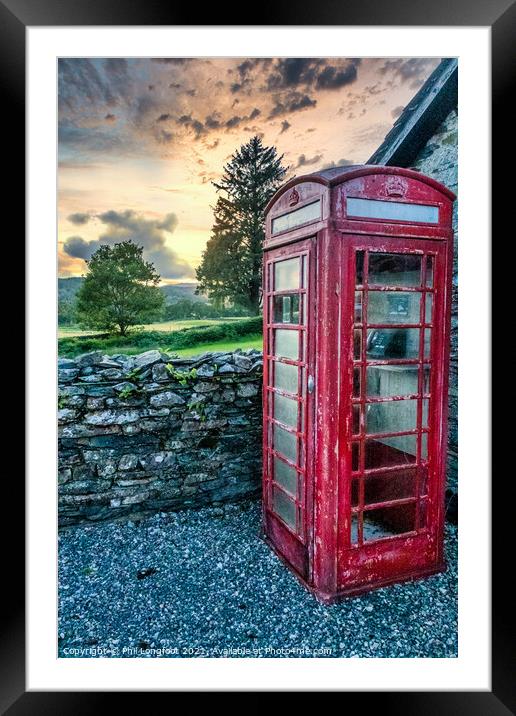 Old Telephone Box  Framed Mounted Print by Phil Longfoot