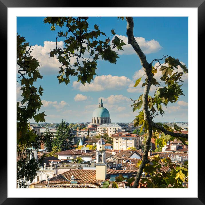 The panorama of Udine, Italy.  Framed Mounted Print by Sergio Delle Vedove