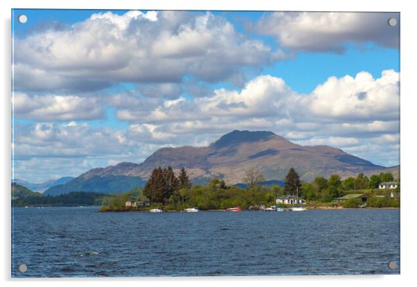 Loch Lomond Acrylic by John Ellis