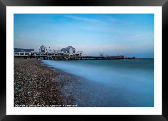 Southsea Pier Long Exposure  Framed Mounted Print by Sarah Smith