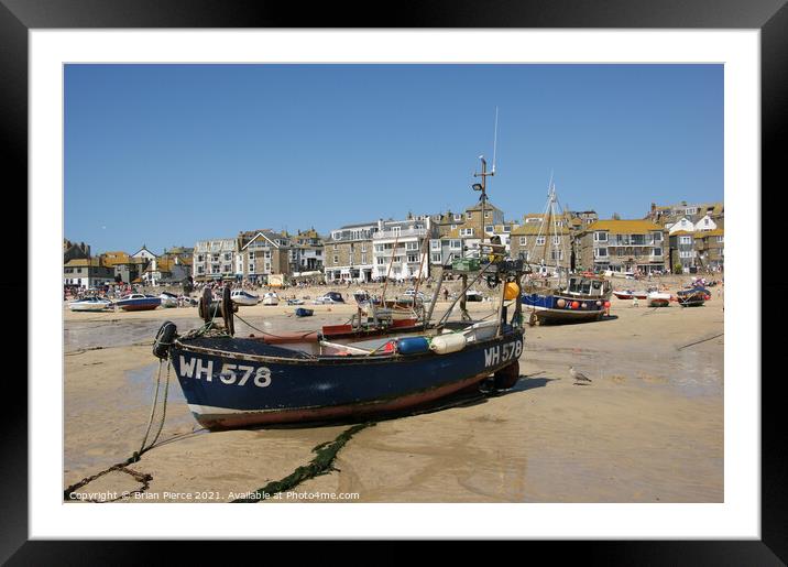 WH578 at St Ives Harbour, Cornwall Framed Mounted Print by Brian Pierce
