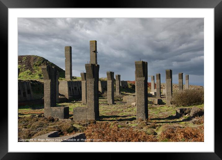 Industrial Remains, Geevor, Cornwall Framed Mounted Print by Brian Pierce