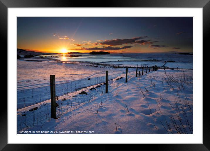 A winters view, Lomond hills, Fife, Scotland. Framed Mounted Print by Scotland's Scenery