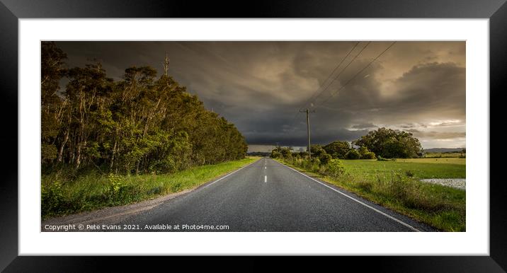 Storm Coming Framed Mounted Print by Pete Evans