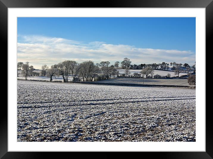 Countryside View Framed Mounted Print by Trevor Kersley RIP