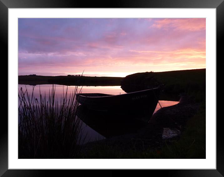 'The Alex Pym' in Sunset Framed Mounted Print by Andy Lightbody