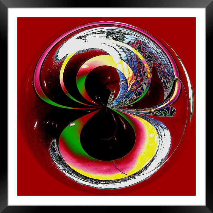 Spherical Colour to infinity Framed Mounted Print by Robert Gipson