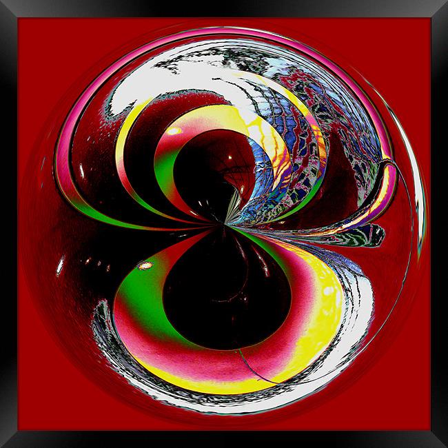 Spherical Colour to infinity Framed Print by Robert Gipson