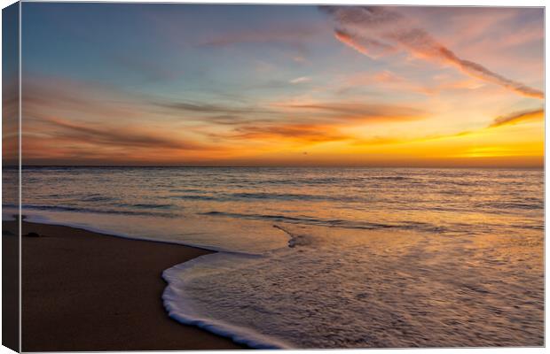 Trafalgar Beach Sunset Canvas Print by DiFigiano Photography
