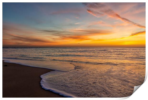 Trafalgar Beach Sunset Print by DiFigiano Photography