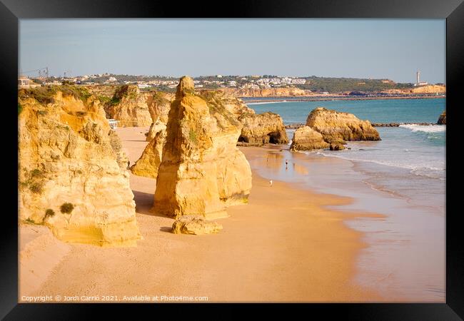 The beautiful beach of Tres Castelos, Algarve - 1 Framed Print by Jordi Carrio