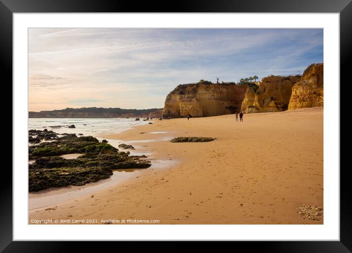 The beautiful beach of Tres Castelos, Algarve - 2 Framed Mounted Print by Jordi Carrio
