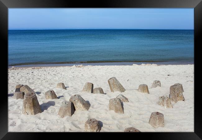 Hel Beach in Poland Framed Print by Artur Bogacki