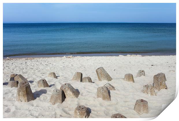 Hel Beach in Poland Print by Artur Bogacki