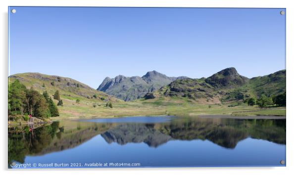 Blea Tarn reflections Acrylic by Russell Burton