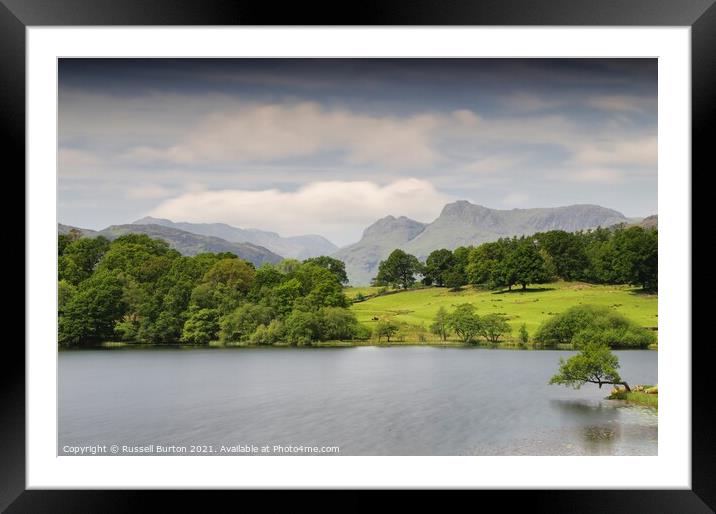 Langdale Pike Framed Mounted Print by Russell Burton