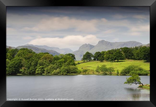 Langdale Pike Framed Print by Russell Burton