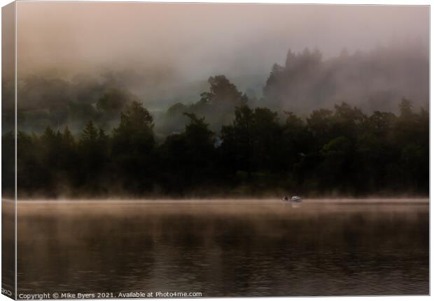 "Ethereal Symphony on Loch Awe" Canvas Print by Mike Byers