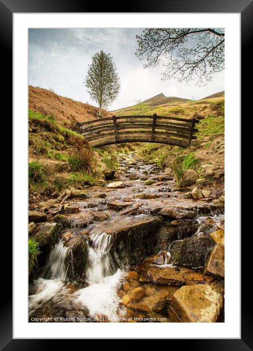 Bridge over Grinds Brook Framed Mounted Print by Russell Burton