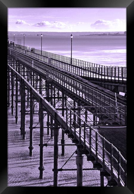 Southend on Sea Pier Essex England Framed Print by Andy Evans Photos