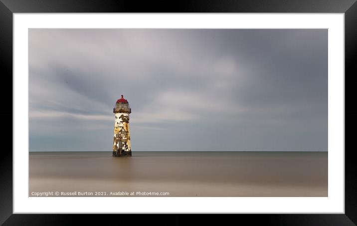 Talacre lighthouse Framed Mounted Print by Russell Burton