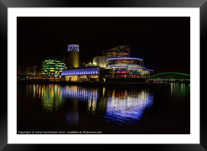 The Lowry Theatre Framed Mounted Print by Daryl Peter Hutchinson