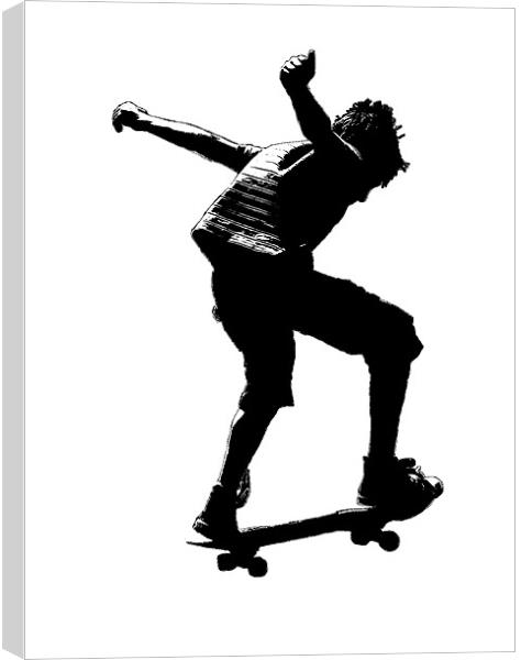 The Skateboarder Canvas Print by Dawn O'Connor