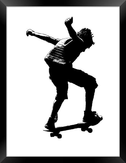 The Skateboarder Framed Print by Dawn O'Connor