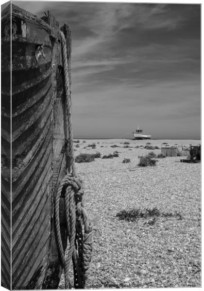 Dungeness Boats  Canvas Print by mary spiteri