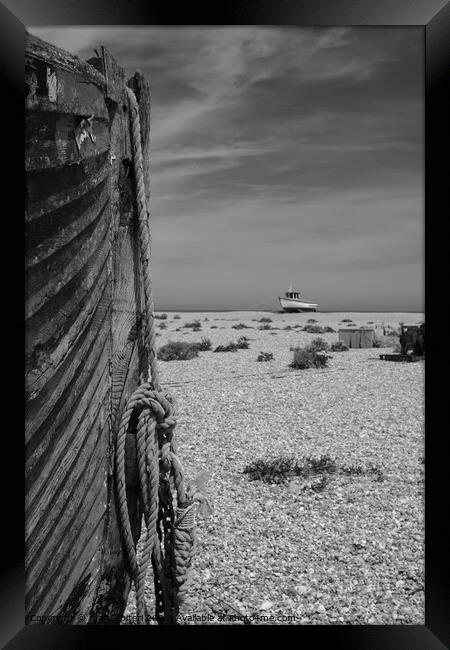 Dungeness Boats  Framed Print by mary spiteri