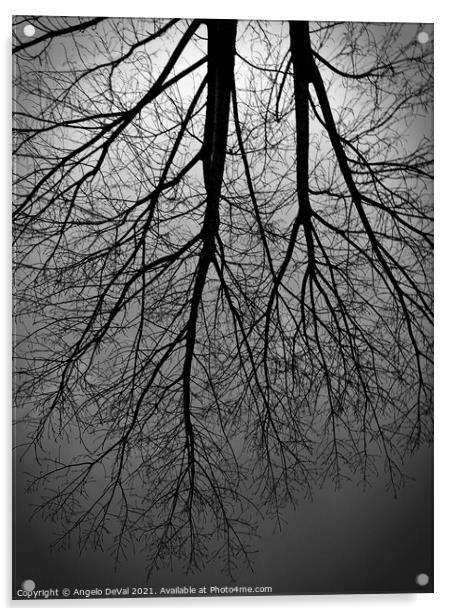 Twilight Tree Acrylic by Angelo DeVal