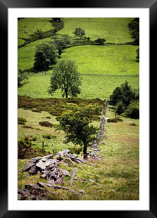 The Hope Valley Derbyshire Framed Mounted Print by Darren Burroughs