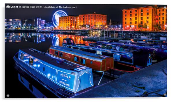Albert Dock Liverpool Acrylic by Kevin Elias