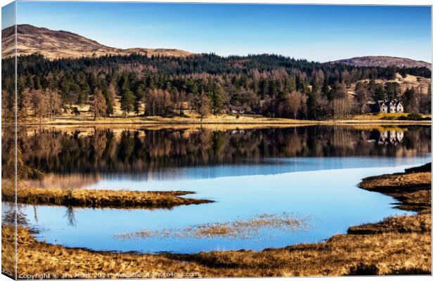  Loch Tulla Reflections Canvas Print by Jim Monk