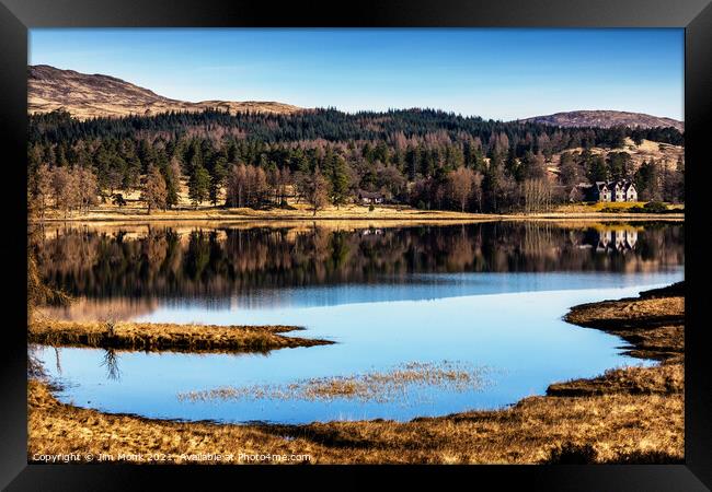  Loch Tulla Reflections Framed Print by Jim Monk