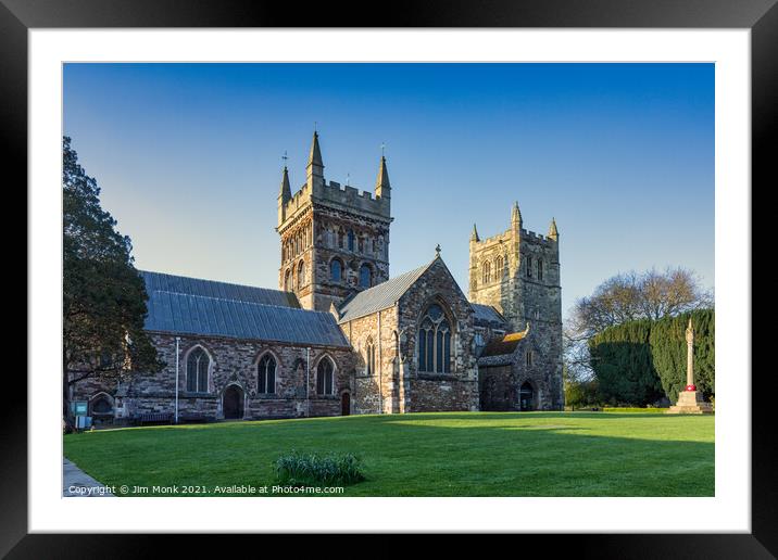 Wimborne Minster Church Framed Mounted Print by Jim Monk