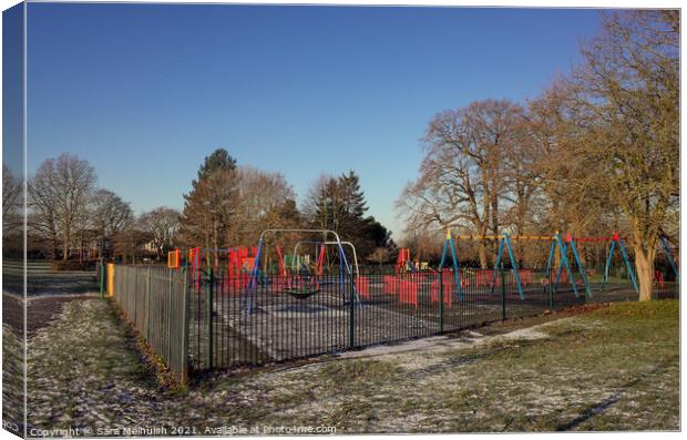 The empty playground Canvas Print by Sara Melhuish