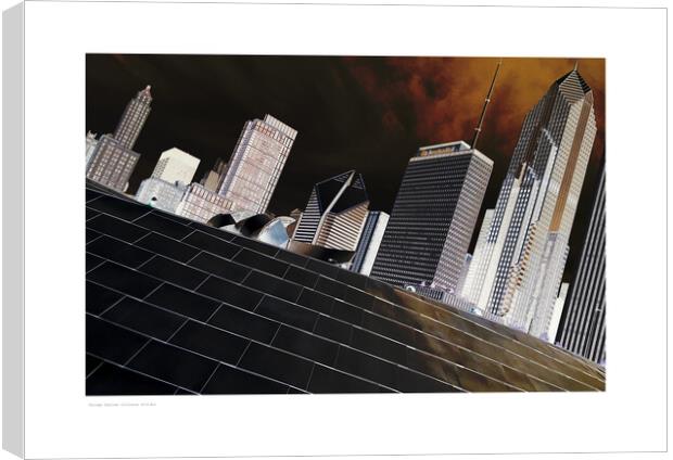 Chicago Skyline Canvas Print by Michael Angus