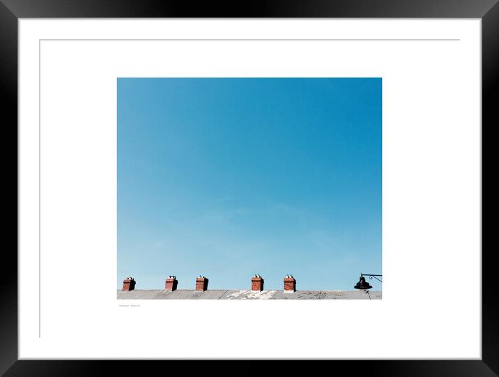 Chimneys (Dublin) Framed Mounted Print by Michael Angus