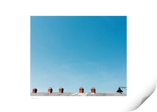 Chimneys (Dublin) Print by Michael Angus