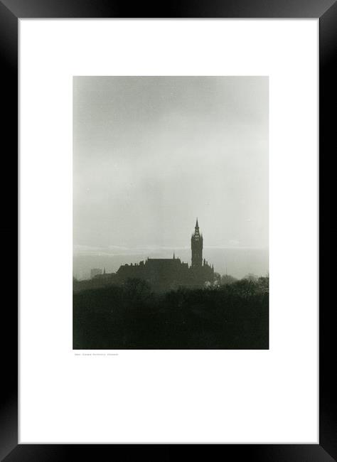 Dawn: University of Glasgow (Glasgow) Framed Print by Michael Angus