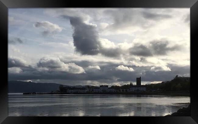 Inverary Storm Clouds Framed Print by Andy Lightbody
