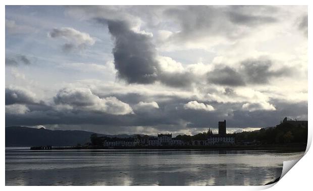 Inverary Storm Clouds Print by Andy Lightbody