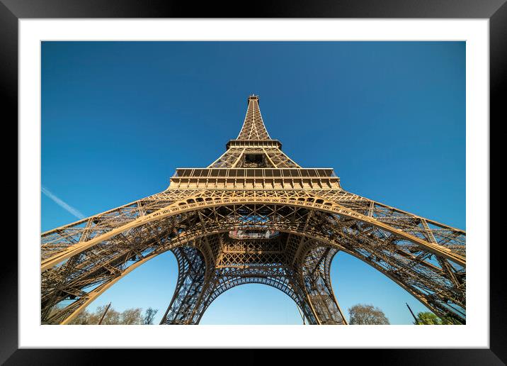 Eiffel Tower Framed Mounted Print by peter schickert