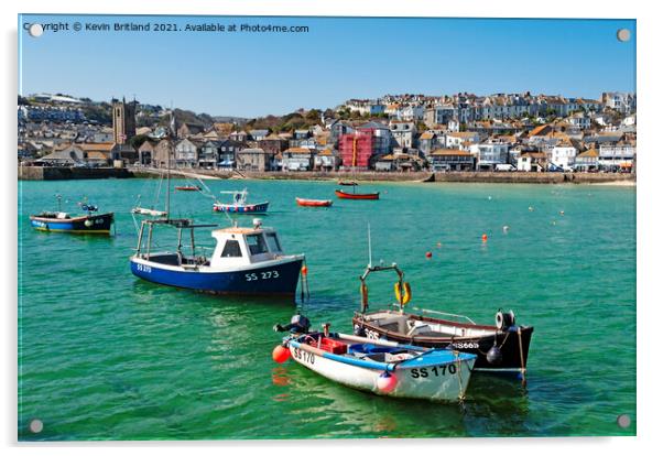 st ives cornwall Acrylic by Kevin Britland