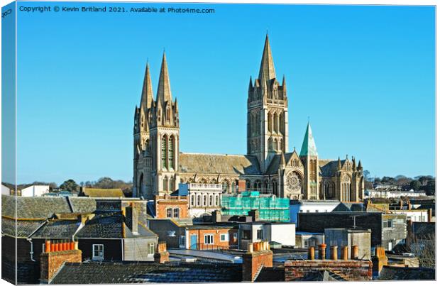 Truro cathedral cornwall Canvas Print by Kevin Britland