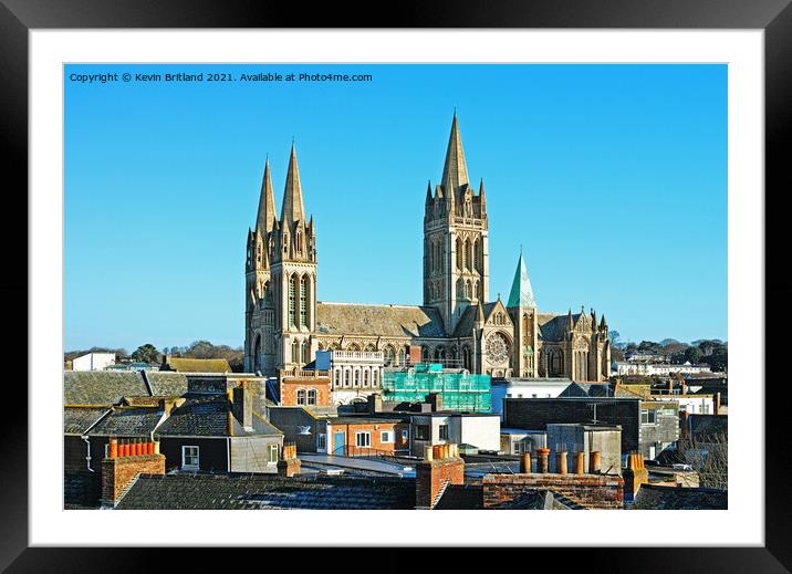 Truro cathedral cornwall Framed Mounted Print by Kevin Britland
