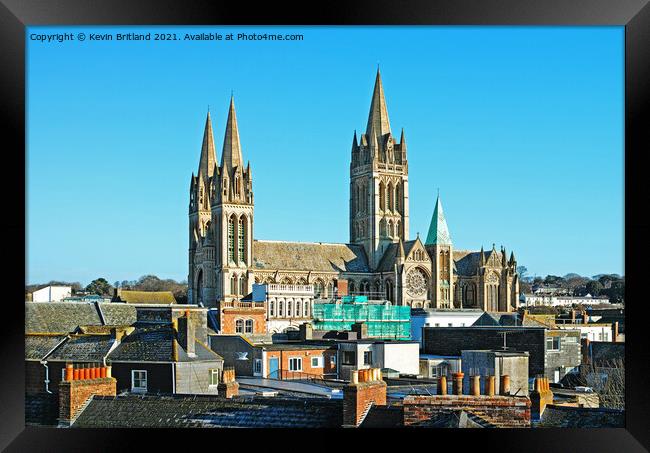 Truro cathedral cornwall Framed Print by Kevin Britland